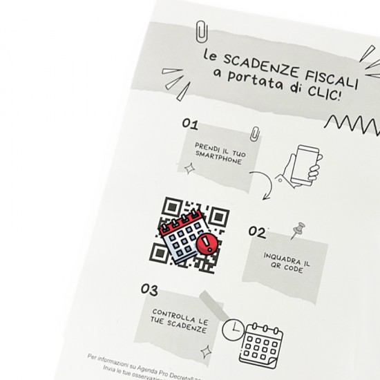 a Agenda 2024 – Fiscale Giornaliera DELUXE con scatola- 17x 12 cm - colore  rosso mattone